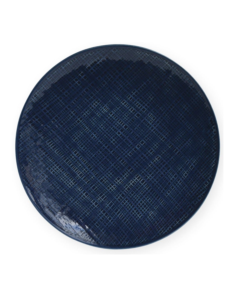 Organza Blue Jeans Coupe Dinner Plate